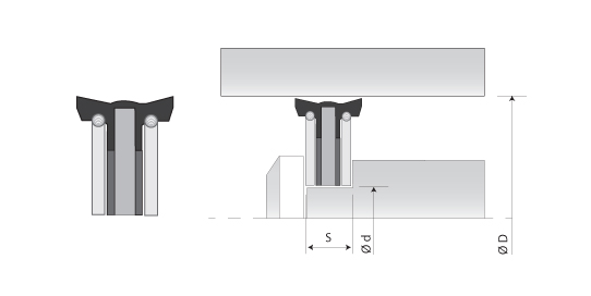 grove dimensions of the rod seals
