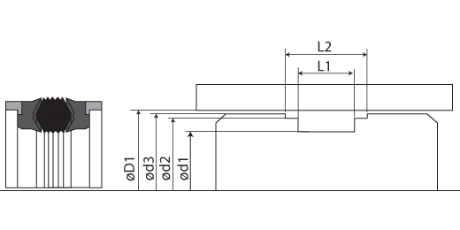 grove dimensions of the rod seals