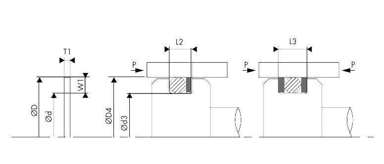 grove dimensions of the rod seals