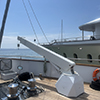 hydraulic marine tender crane