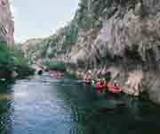 canoe on the cetina river