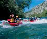 canoe on the cetina river
