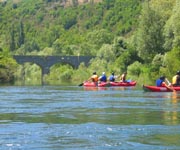 canoe on the cetina river