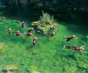 canyoning on the cetina river