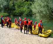 rafting on the cetina river