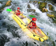 rafting on the cetina river
